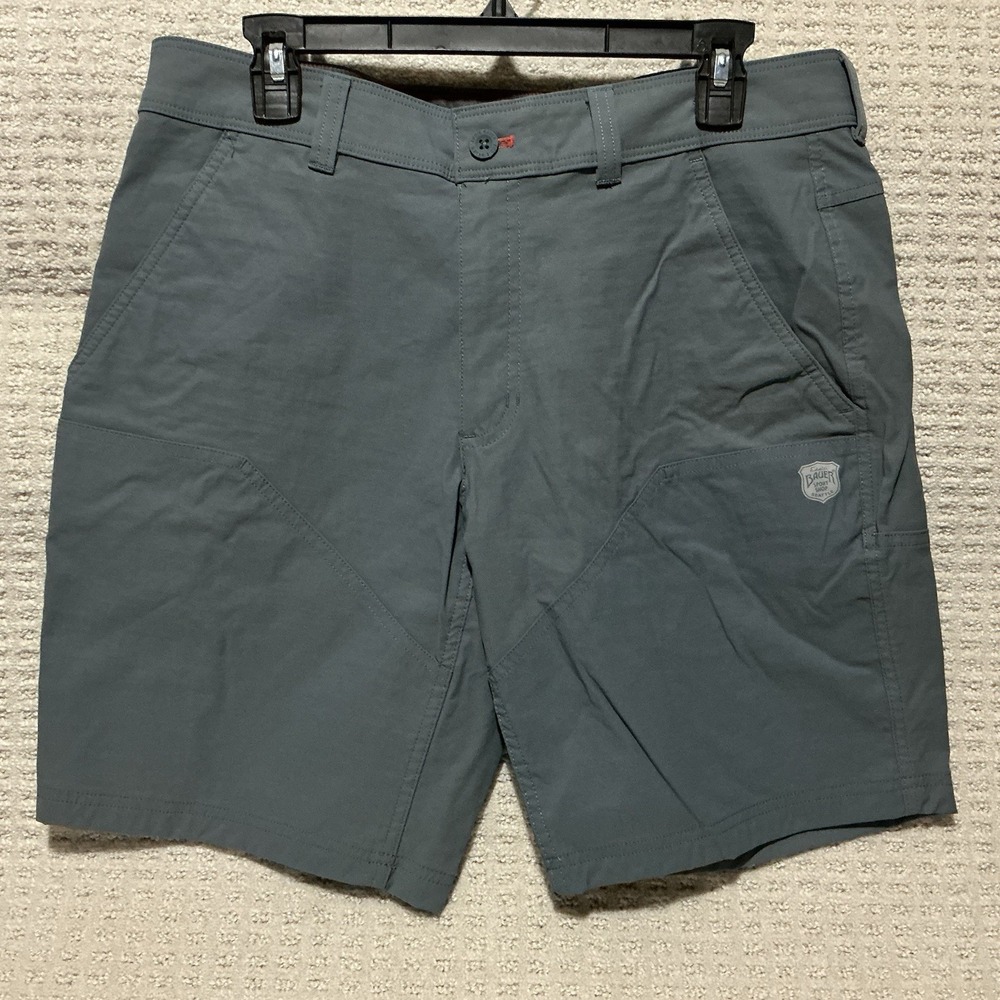 Eddie Bauer Sport Shop Shorts Blue/Green 34 Hiking Performance Drawstring